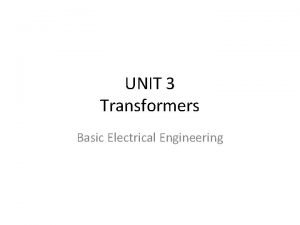 Basic electrical transformer