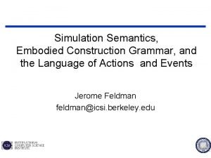 Embodied construction grammar