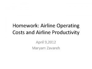 Airline operating costs