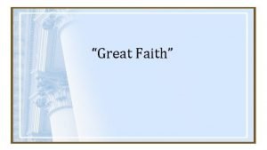 Great Faith The Book of Matthew Pharisees rule