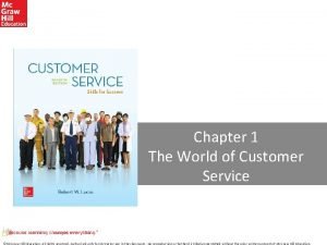 The world of customer service