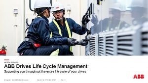 Abb product life cycle