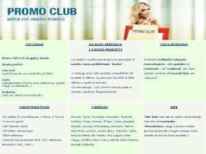Promo club agrate