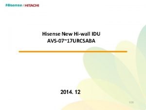 Hisense New Hiwall IDU AVS0717 URCSABA 2014 12