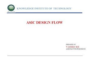 Asic design flow