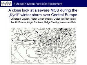 European storm forecast