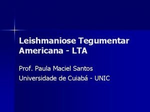 Leishmaniose tegumentar americana