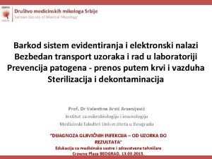 Barkod sistem evidentiranja i elektronski nalazi Bezbedan transport