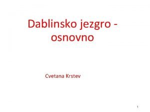 Dablinsko jezgro osnovno Cvetana Krstev 1 Klase pojmova