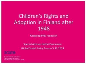 Adoption in finland