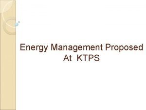 Objectives of energy