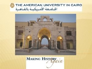 American university in cairo history