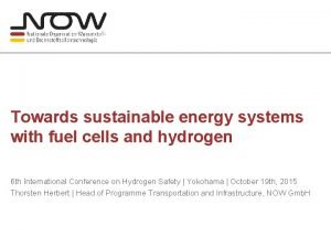 Towards sustainable energy systems with fuel cells and