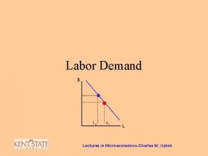 Labor Demand Lectures in MicroeconomicsCharles W Upton Why