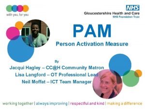 PAM Person Activation Measure By Jacqui Hagley CCH