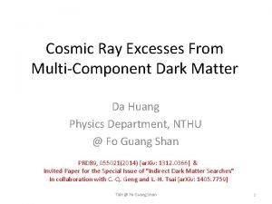 Cosmic Ray Excesses From MultiComponent Dark Matter Da