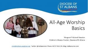 AllAge Worship Basics Margaret Pritchard Houston Childrens Mission