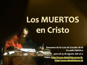 Los muertos en cristo