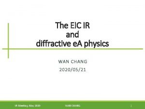 The EIC IR and diffractive e A physics