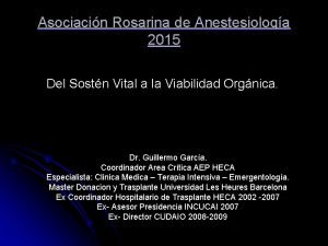 Asociacin Rosarina de Anestesiologa 2015 Del Sostn Vital