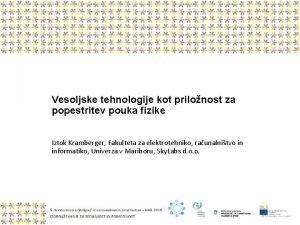 Vesoljske tehnologije kot prilonost za popestritev pouka fizike