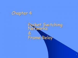 Frame relay packet switching