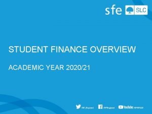 STUDENT FINANCE OVERVIEW ACADEMIC YEAR 202021 i STUDENT