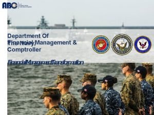 Department Of Financial The Navy Management Comptroller Financial