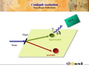 Coulomb excitation HansJrgen Wollersheim e G HP Target Coulomb excitation HansJrgen Wollersheim e G HP Target