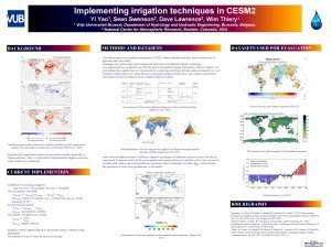 Implementing irrigation techniques in CESM 2 Yi 1