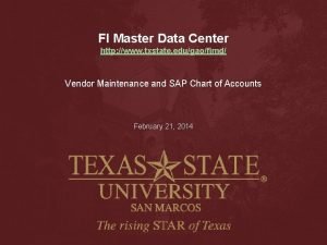 Sap txstate