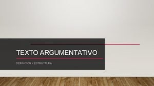 Texto argumentativo definición