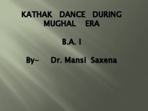 Mughal era dance