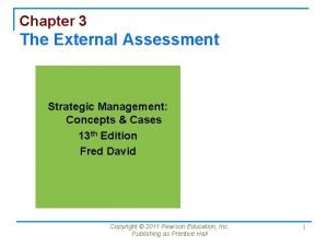 External strategic management audit