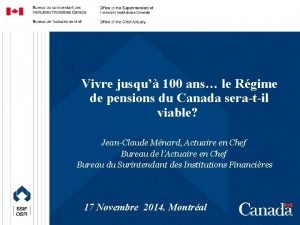 Vivre jusqu 100 ans le Rgime de pensions