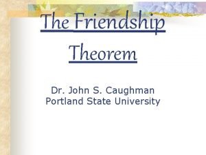 Friendship theorem