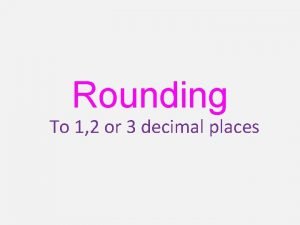 How do you round to two decimal places