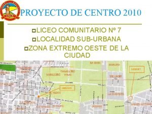 PROYECTO DE CENTRO 2010 p LICEO COMUNITARIO N