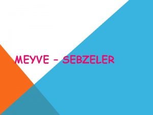 MEYVE SEBZELER DII YEL KIRMIZI MEYVELERN YILDIZI DLMLEDM