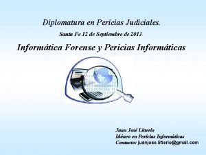 Diplomatura en Pericias Judiciales Santa Fe 12 de