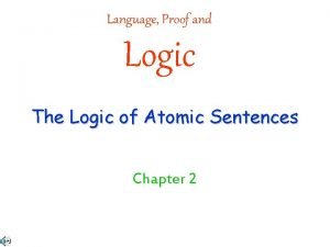 Language proof and logic