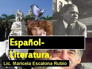 Espaol Literatura Lic Maricela Escalona Rubio La oracin