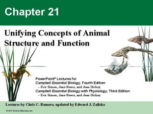 Unifying concepts of animal structure and function