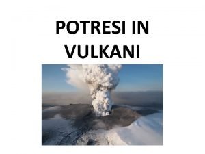 Vulkanski potres