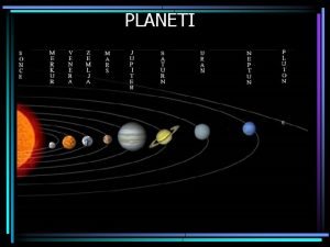 Planeti po vrsti