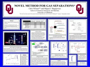 NOVEL METHOD FOR GAS SEPARATIONS Chris Wilson and