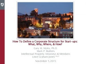 Corporate structure for startups Corporate structure for startups