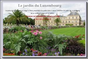 Le jardin du Luxembourg Le palais du Luxembourg