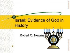 newmanlib ibri org Israel Evidence of God in