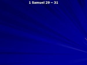 1 samuel 29